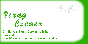 virag csemer business card